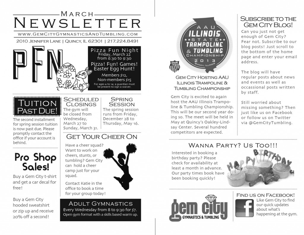 2013 March-Newsletter