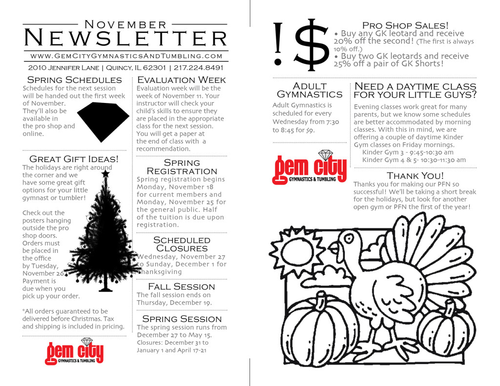 November 2013 Newsletter