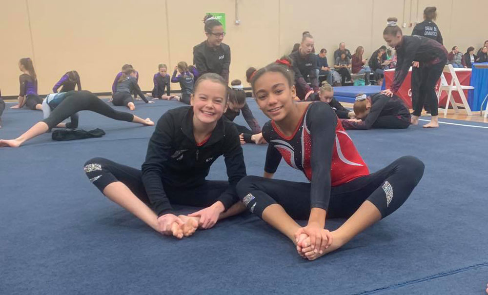 Gymnastics Competes at MakeAWish Meet Gem City Gymnastics