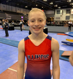 Ava Winking at Region 5 Championships