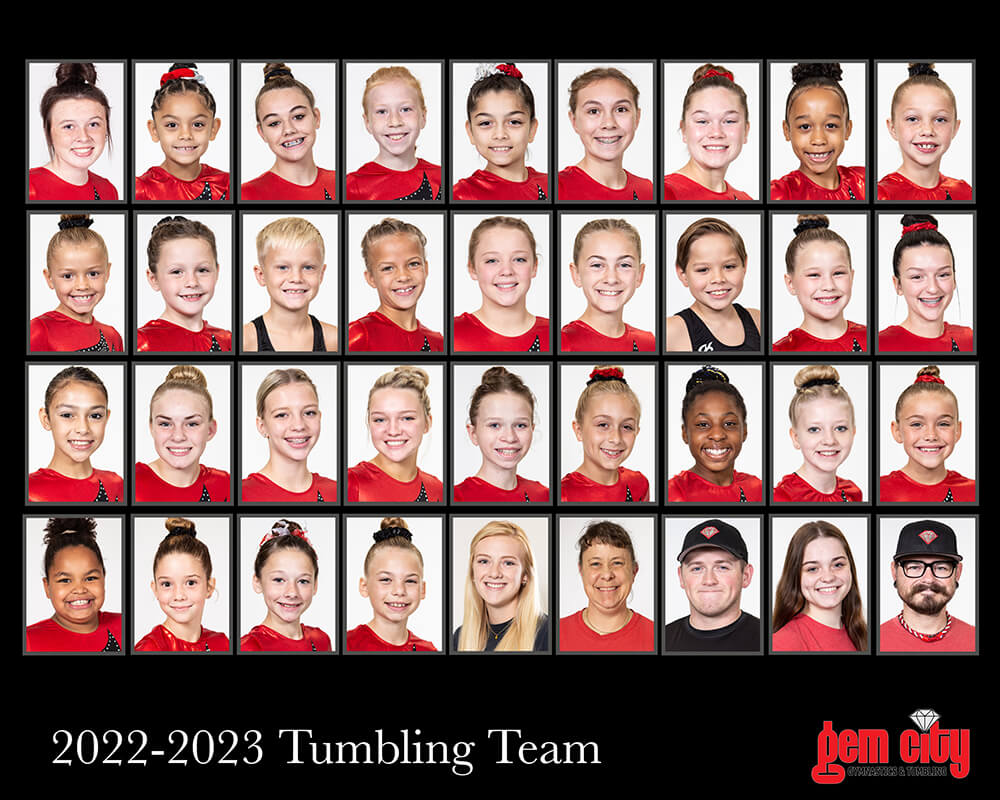 2022-2023 Tumbling Team | Photo by Julie Ginos