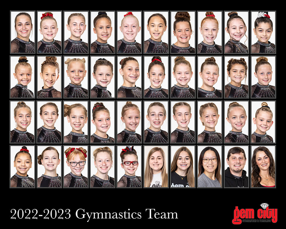 2022-2023 Gymnastics Team | Photo by Julie Ginos
