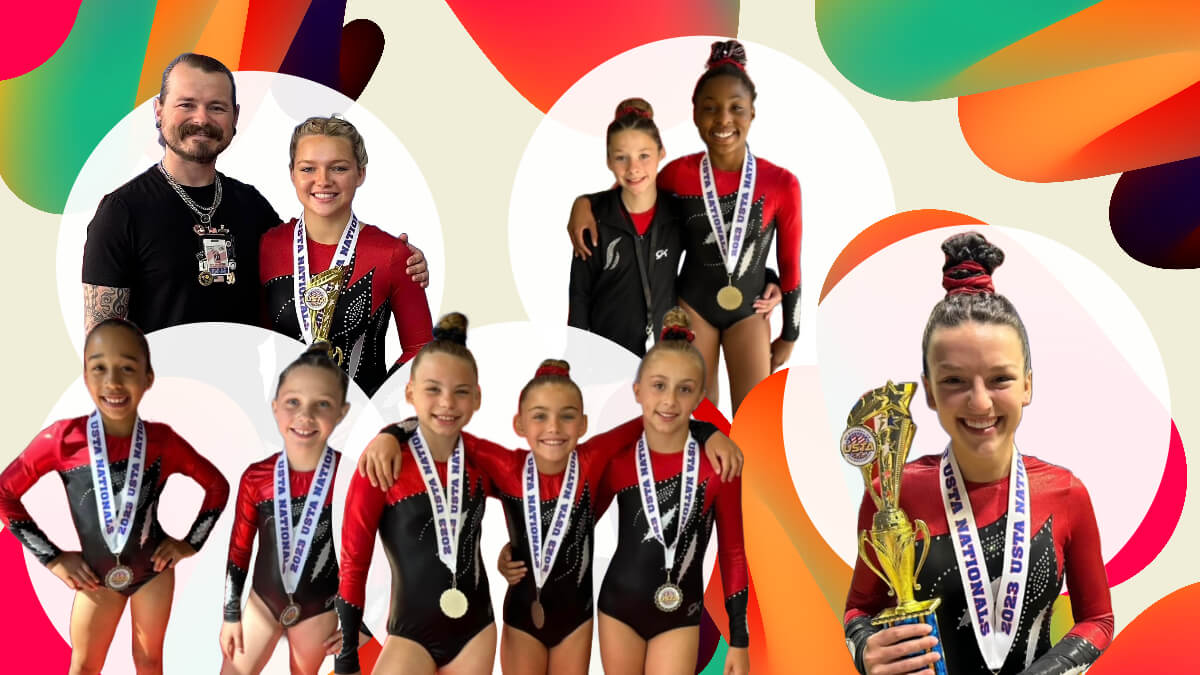 Tumblers Compete at Largest Ever USTA Nationals Gem City Gymnastics