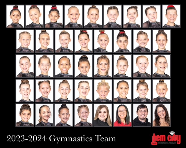 2023-2024 Gem City Gymnastics Team